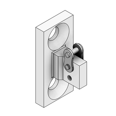 MODULAR SOLUTIONS DOOR PART<BR># 25 ROLLER CHAIN FIXING COMPONENT